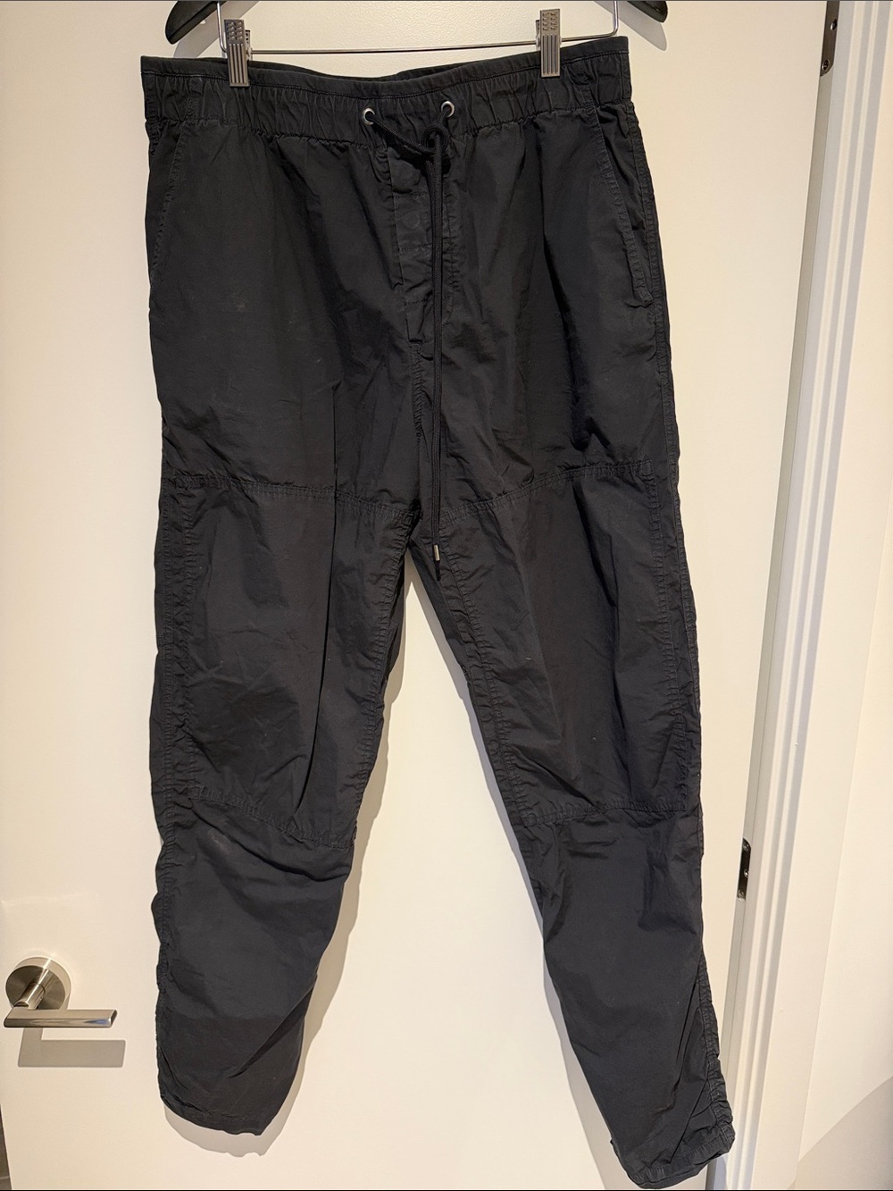 James Perse Men's Black Drawstring Casual Pants